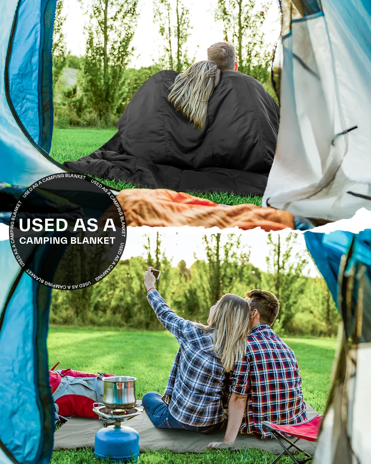 Sleeping bag Summer Sleeping Bag: Sportneer 190×85cm Summer Sleeping Bag Portable Lightweight Waterproof Sleeping Bag with Compression Sack for Camping, Backpacking, Hiking, Travel