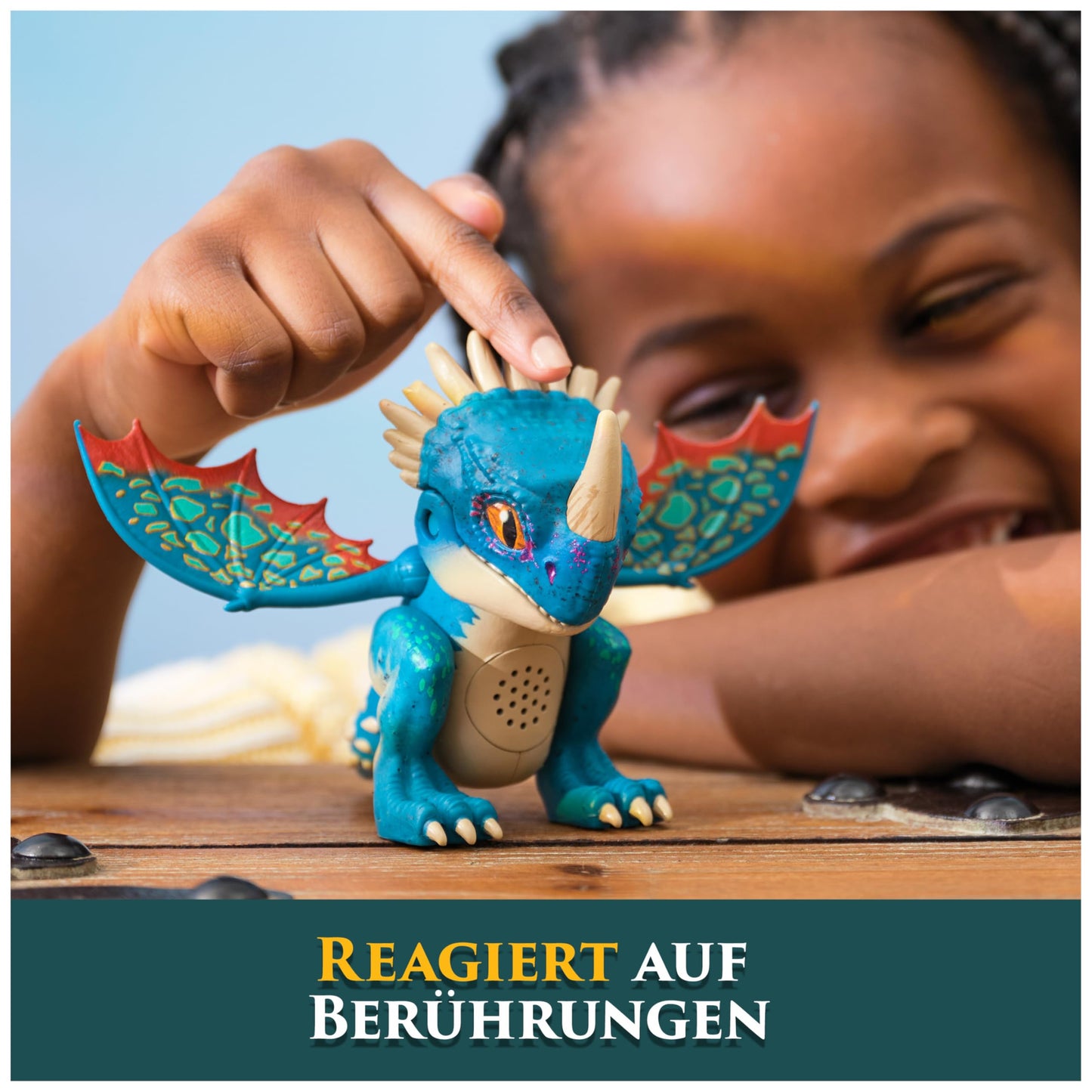 DreamWorks How to Train Your Dragon Interactive Mini-Dragon Stormfly, figure with sound effects, toy for kids ages 4 and up.