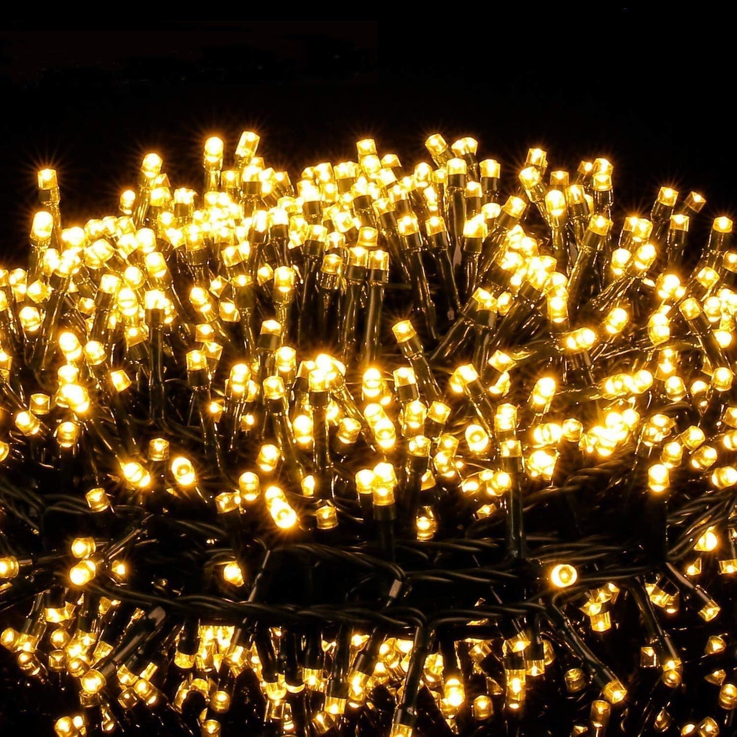 Avoalre 2000 LEDs String Lights 50M Christmas Lights Outdoor with EU Plug 8 Modes Waterproof Cluster String Lights for Christmas Garden Party Birthday Wedding, Warm White