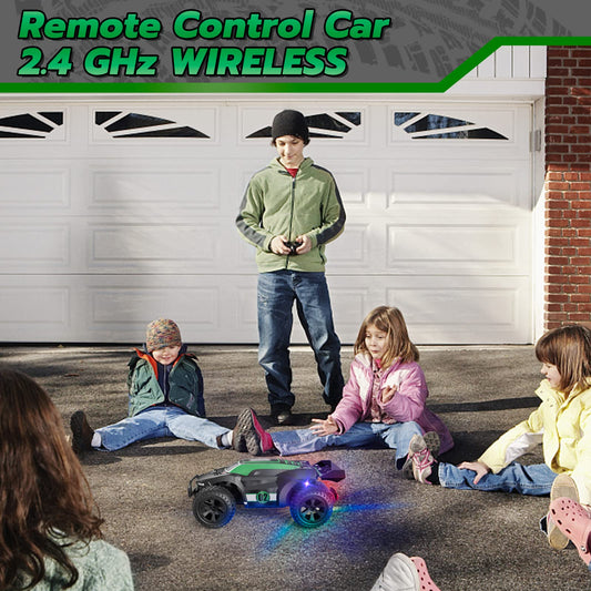 Kizeefun Remote Control Car, RC Car for 3 4 5 6 7 8 9 Year Old Kids, 2.4Ghz Off-Road RC Crawler 70+ Minutes Playtime (2 Batteries Included), Birthday Gift for Boys Girls (Green)