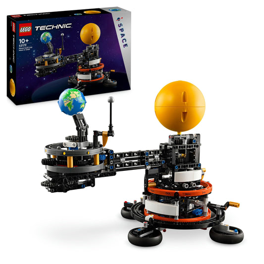 LEGO Technic Sun Earth Moon Model Playset, Gift for Kids 10+ & Technic Space Transport Vehicle LT78, Space Building Set