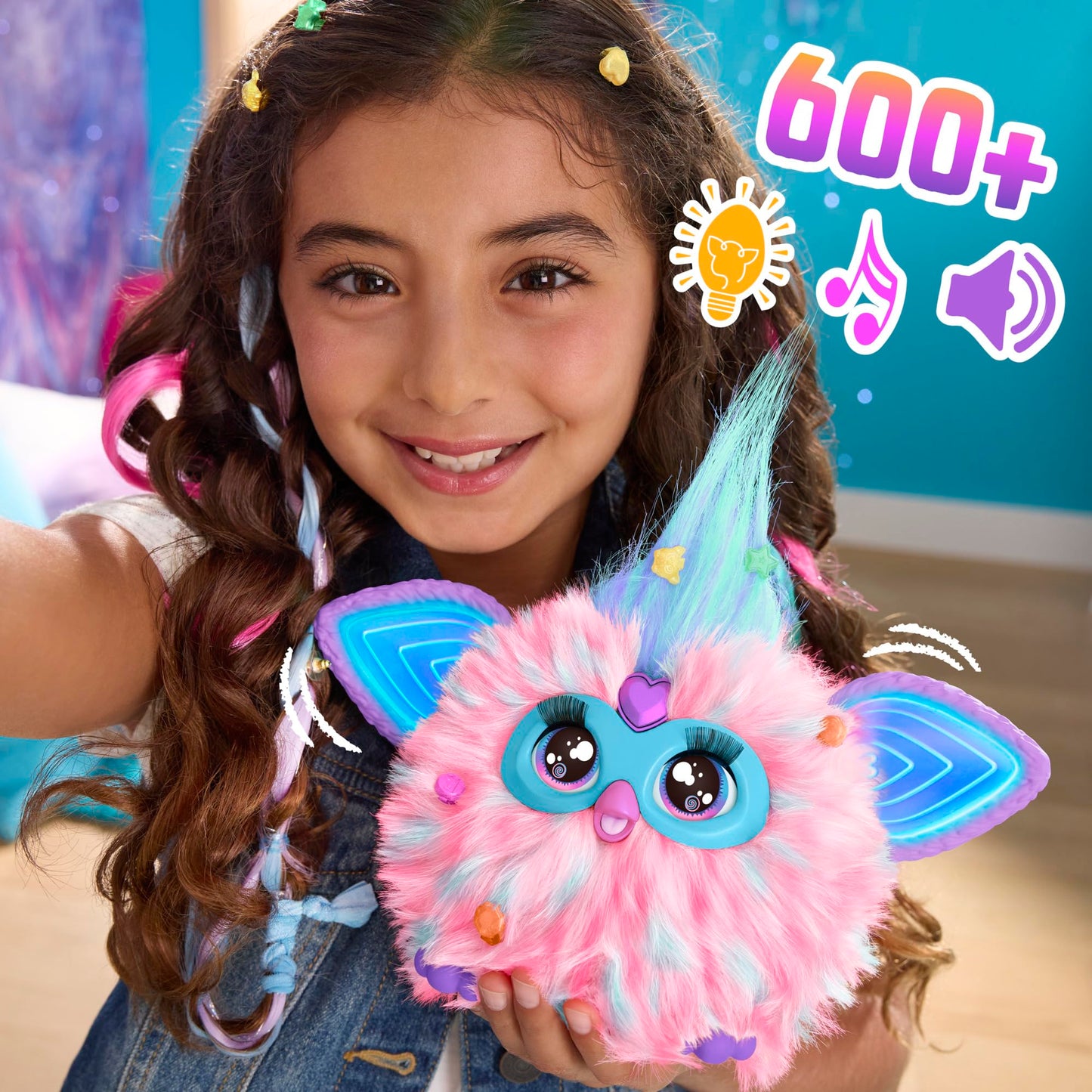 Furby (pink Interactive Plush Toy - Speaks German & Furbish, responds to voice, Dances & lights up - 5 game modes, 600+ reactions - Electronic toy for ages 6 and up.