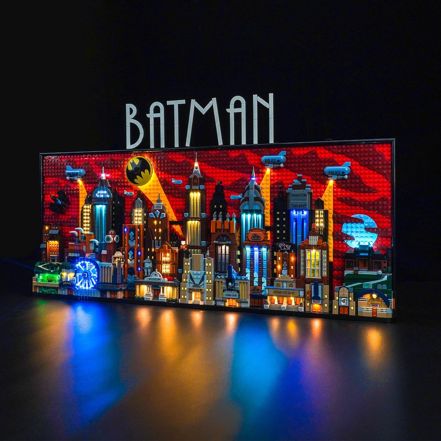 Remote control light kit for Lego 76271 Batman: The Animated Series Gotham City (non-Lego), LED lighting set for Lego Batman: The Animated Series Gotham City creative toy.