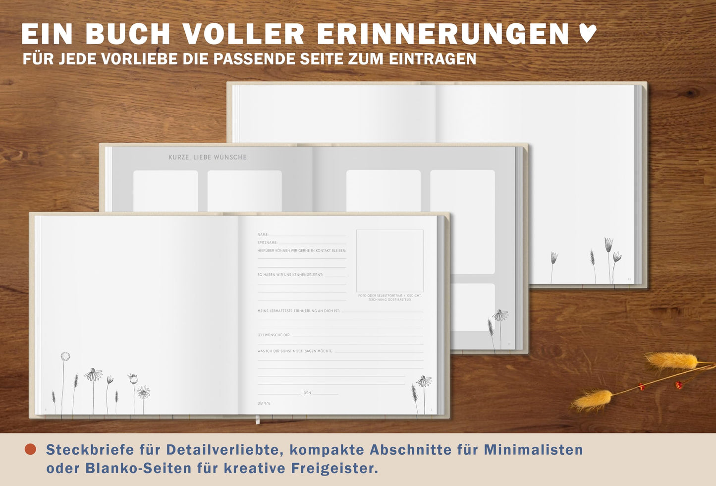 Farewell book for colleagues, teachers, friends - It was nice with you! - Entry book for free design as a farewell gift, 92 pages, Hardcover in Cream Beige, 120g FSC paper, climate neutral