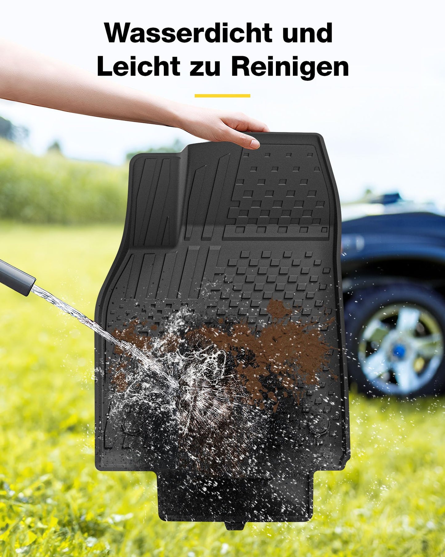3W Tesla Model Y New 2025 2026 Juniper Floor Mats and Cargo Liner, TPE All-Weather Custom Fit Floor Mat 1-2 Rows and Cargo Mats Complete Set Tesla Model Y 2025 2026 Car Floor Mats Accessories