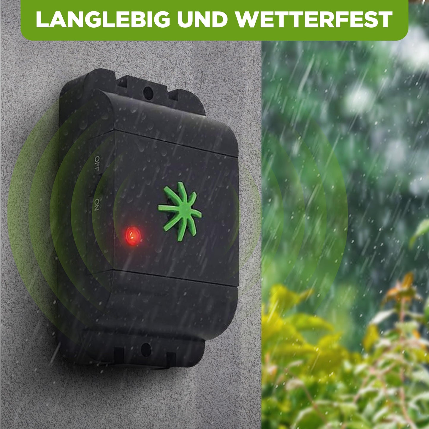 ISOTRONIC mobile dog and cat repellent with ultrasound | for barn, garden, car, and garage | high-pitched tones, variable frequency to prevent habituation - 3 pieces