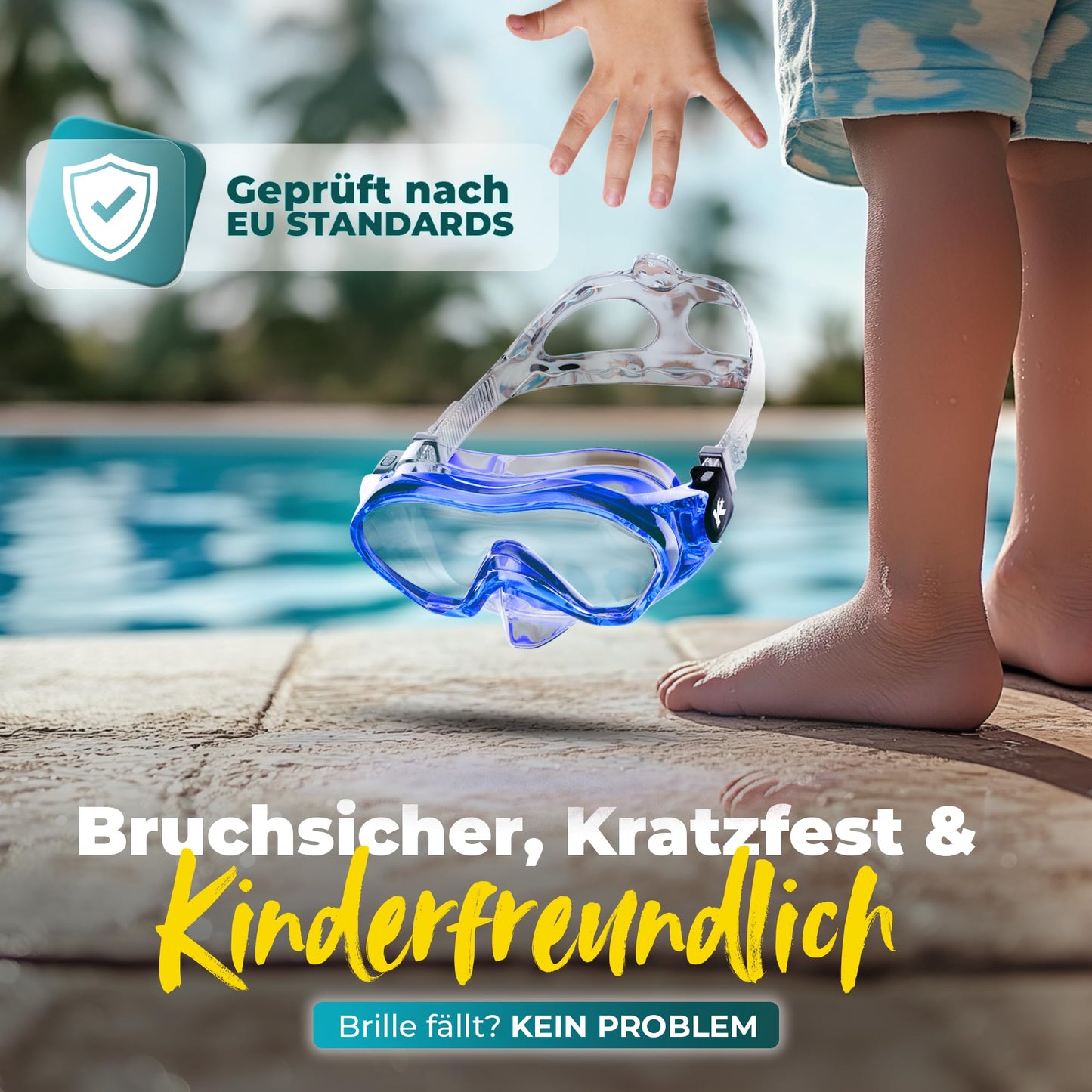 KIDVERSE Kids' snorkel set for boys and girls includes goggles and snorkel. Dive mask and child-sized snorkel for underwater adventures.