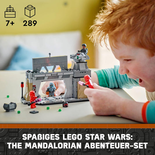 LEGO Star Wars: The Mandalorian Duel between Paz Vizsla and Moff Gideon, building toy for kids, gift idea for creative boys and girls aged 7+, Mandalorian toy 75386