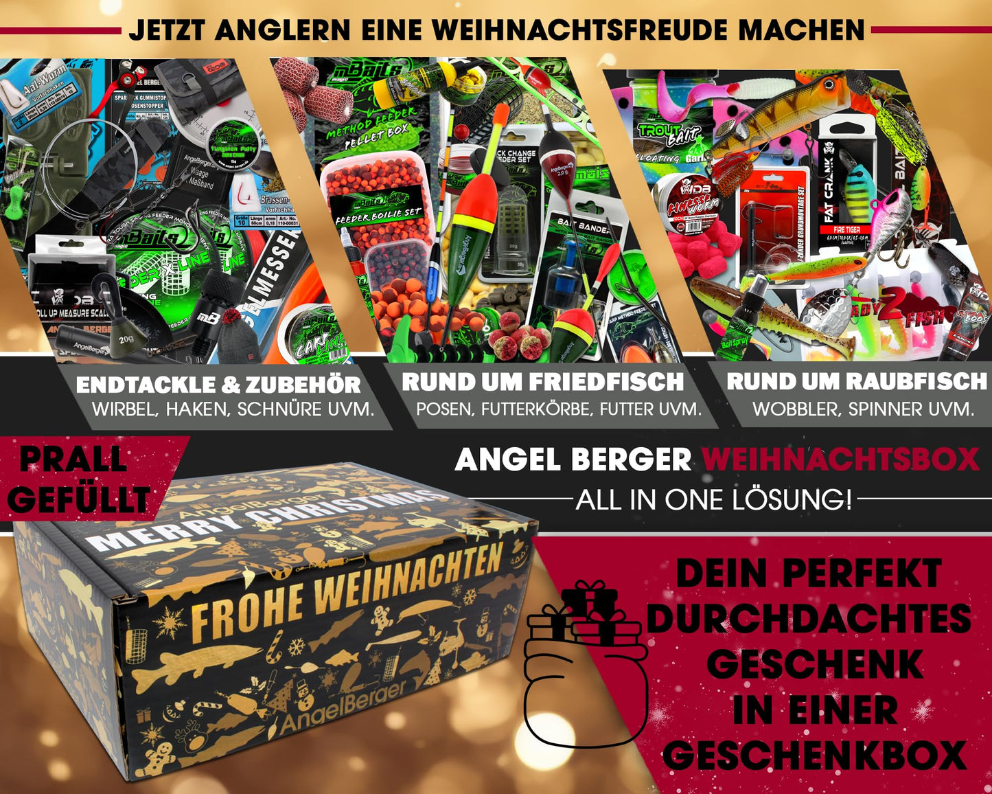 Angel Berger Angel Christmas Box. Fisherman Gift Christmas Petri Box Advent Gift (Christmas Box 1).