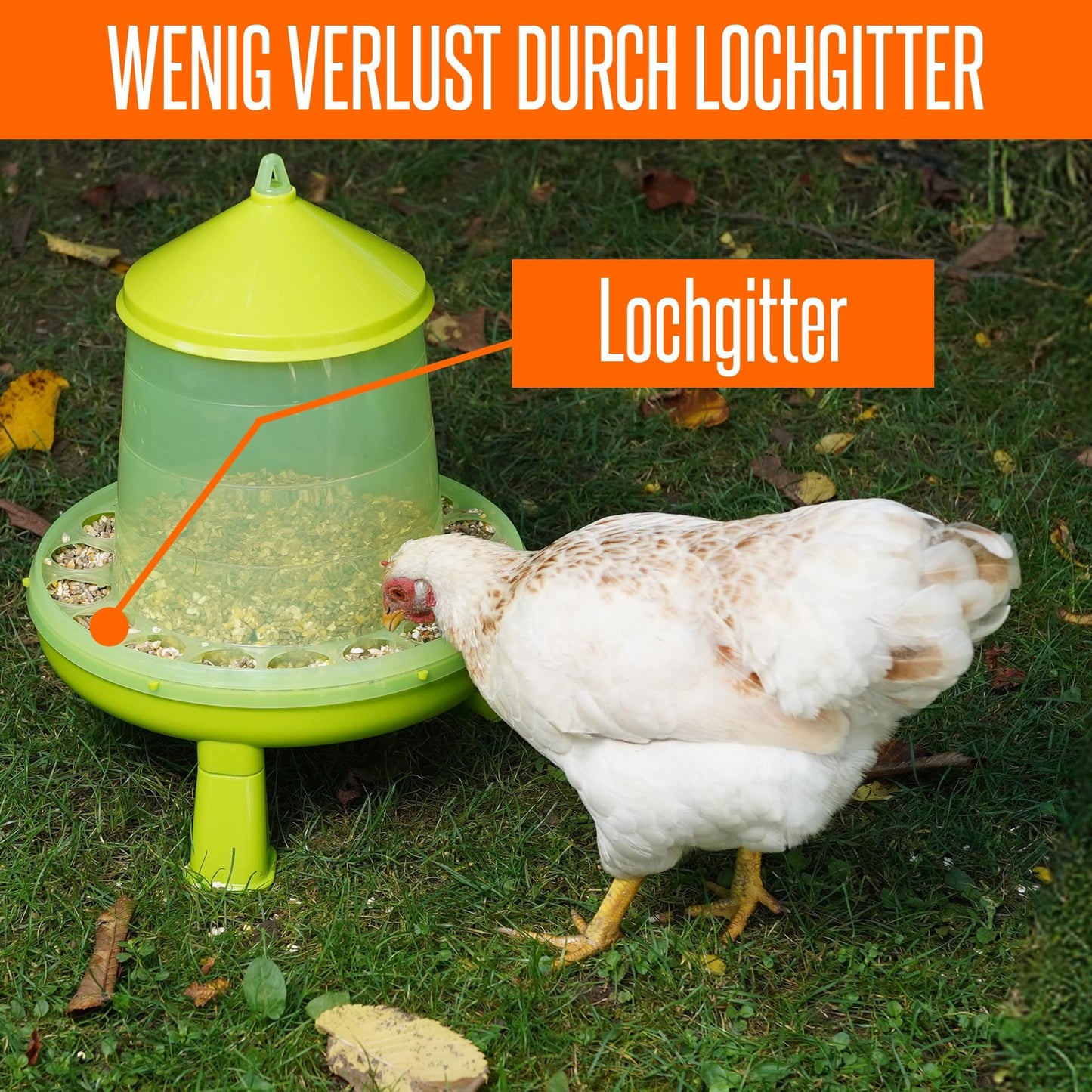 8 liter poultry drinker green with feet and 4 kg poultry feeder green with feet for chickens, chicken feed trough, chicken feed dispenser, chicken feed automatic, chicken feeder, chicken feed dispenser