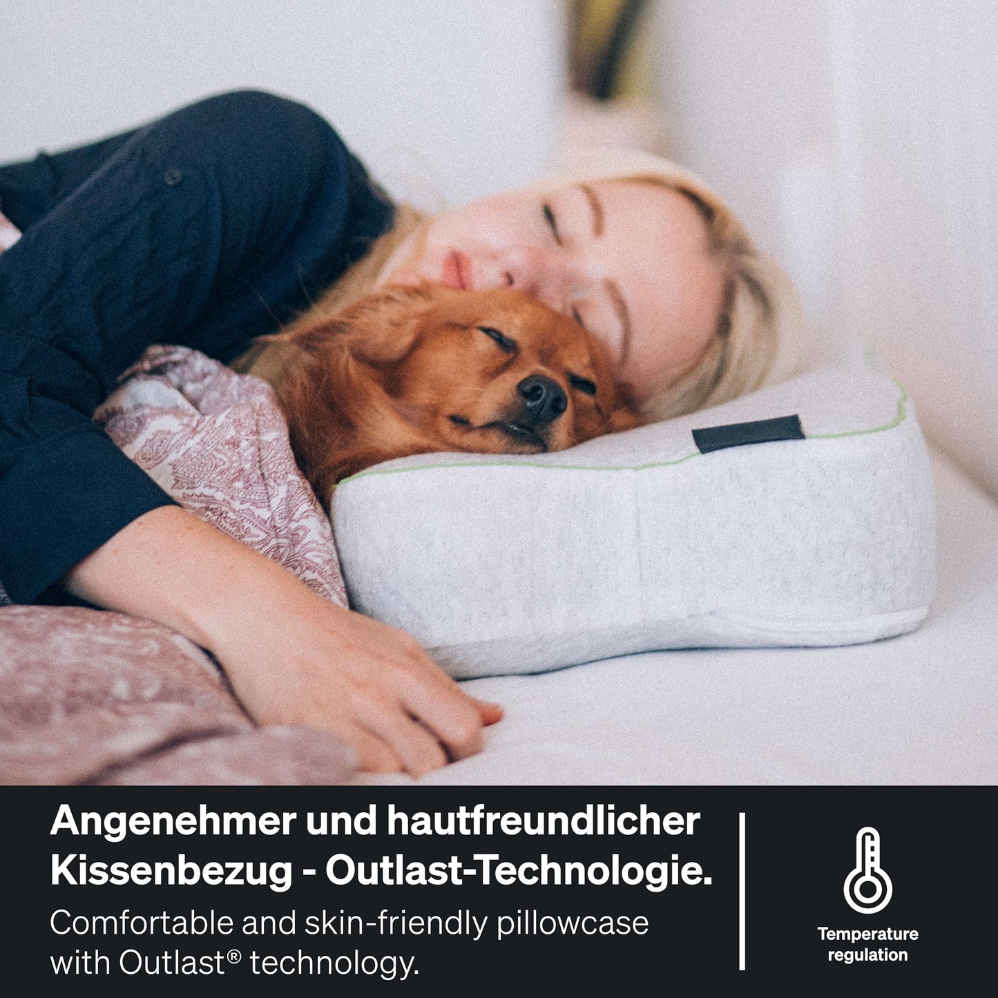 BLACKROLL® Pillow CASE Climate, heat-regulating pillow cover, 30 x 50 cm for the Recovery Pillow, Made in Germany
