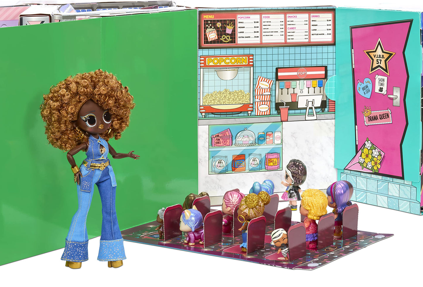 L.O.L. Surprise! OMG Movie Magic Studio - Over 70 surprises, 12 dolls, 4 backdrops, accessories, and more - 2-in-1 packaging playset for collecting - Gift for boys and girls ages 4 and up.