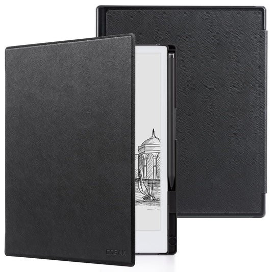 CoBak case for Remarkable 2 - Lightweight and durable book spine cover with protective book folio cover with integrated pen holder - for Remarkable 2 Paper Tablet 2020 10.3 inch Released (Black)