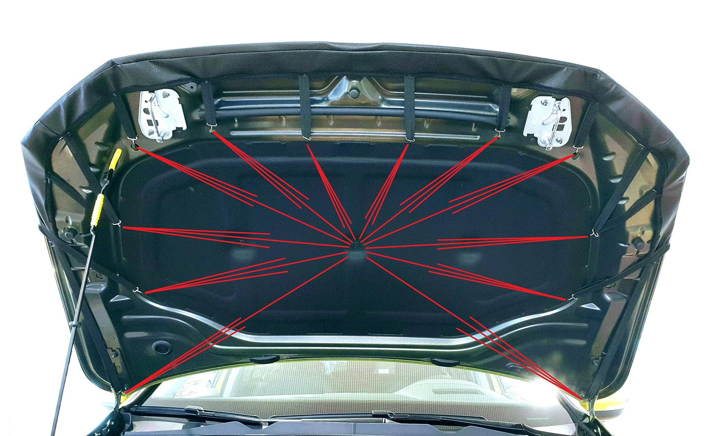 AB3-00547 Car Bra compatible with VW Golf 8 year of construction from 2019 Bonnet Bra stone chip protection tuning Bonnet Bra