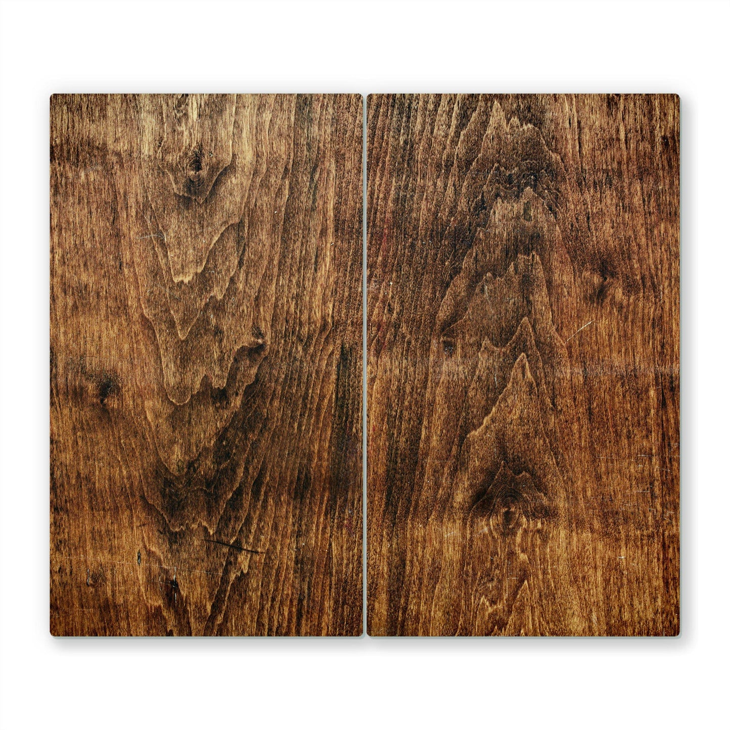 2x30x52cm - Stove cover, stove cover for glass ceramic cooktops, tempered glass, 60x52cm, multicolored, cutting board