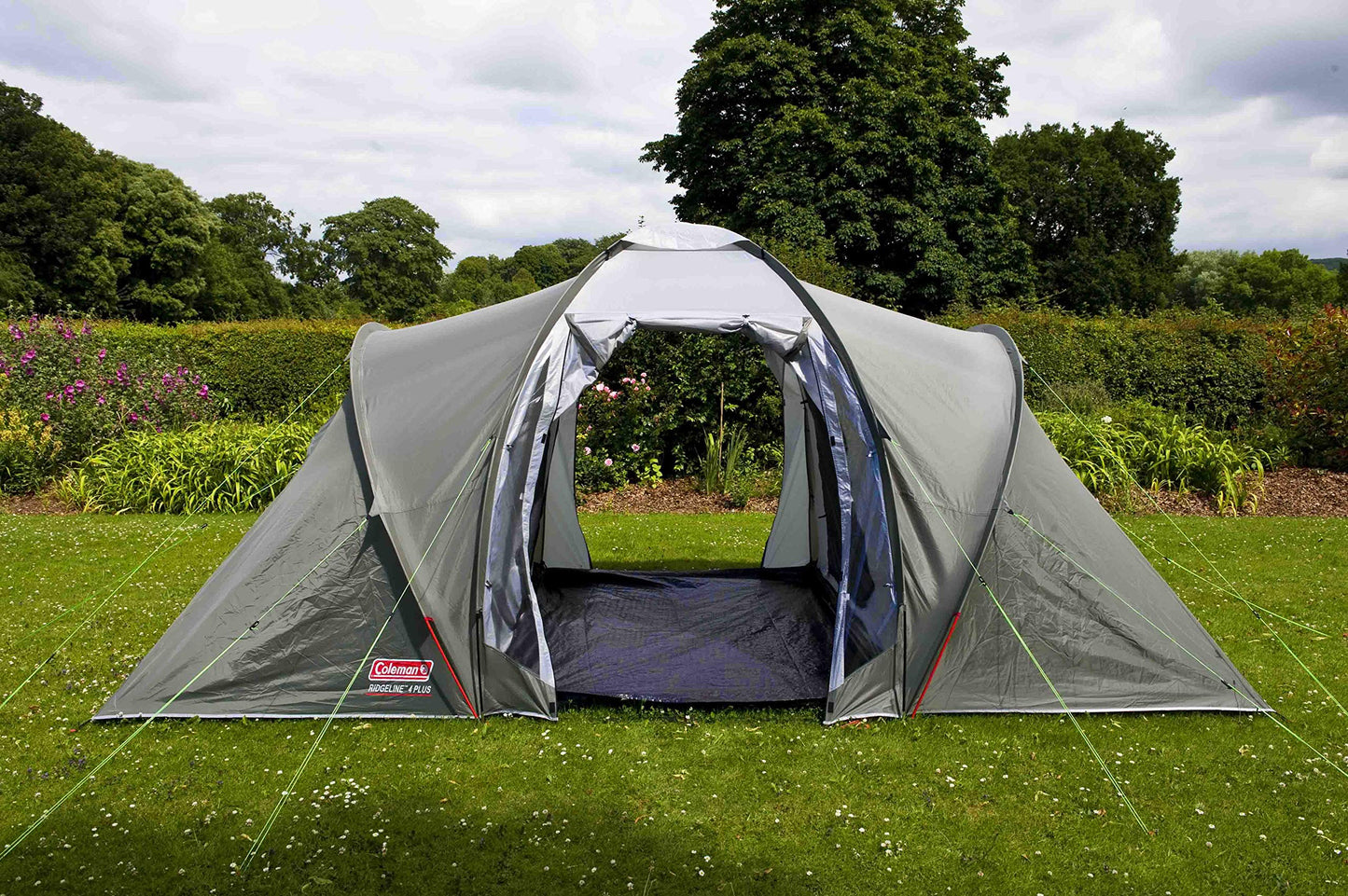 Coleman tent Ridgeline 4/6 Plus, 4/6 person tent, 4/6 person Vis-A-Vis tunnel tent, camping tent, dome tent with sun canopy, Waterproof HH 3,000mm.