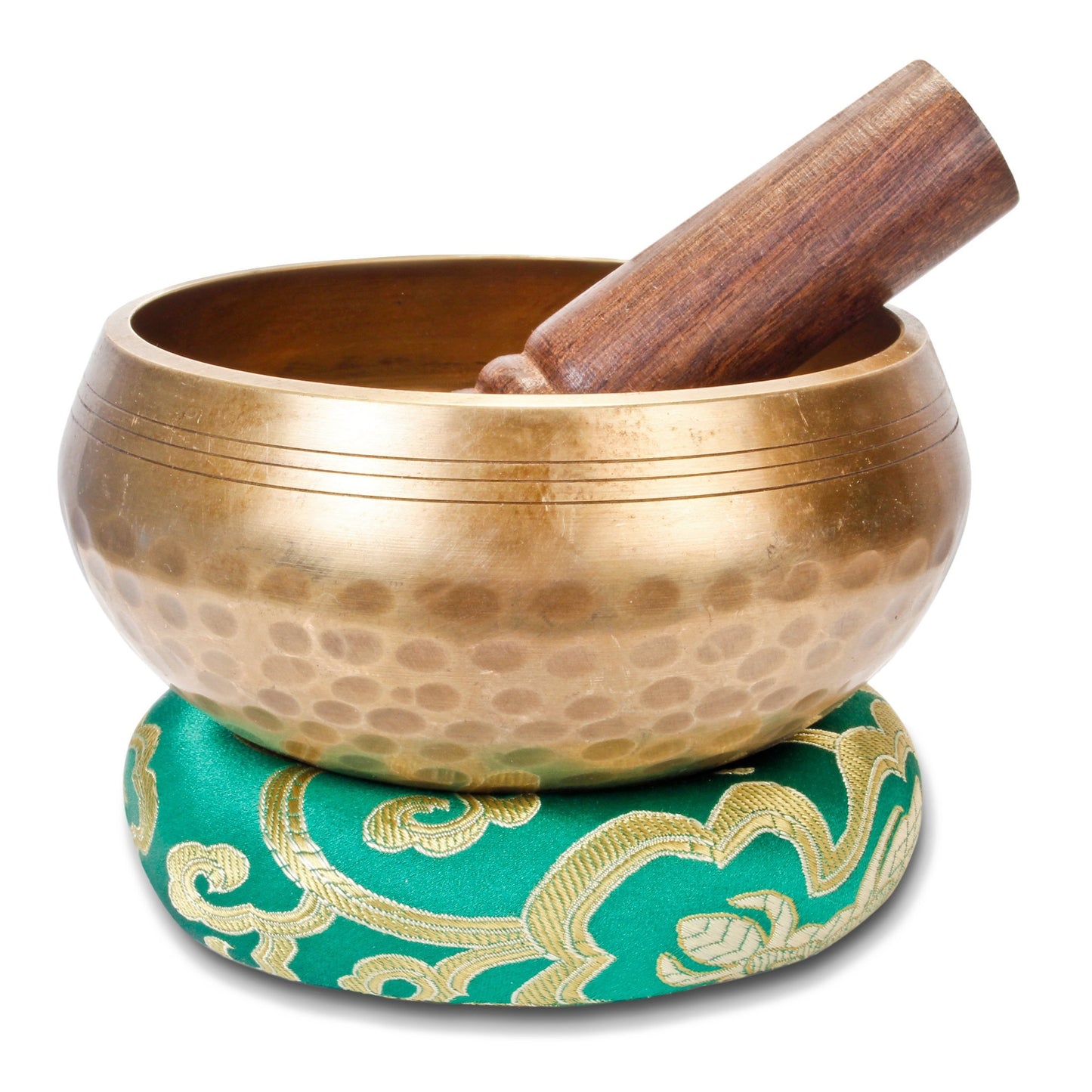 Large original Tibetan singing bowl - 13cm. Singing bowl set with eBook, striker, singing bowl cushion, and gift box. Singing bowl from Tibet.