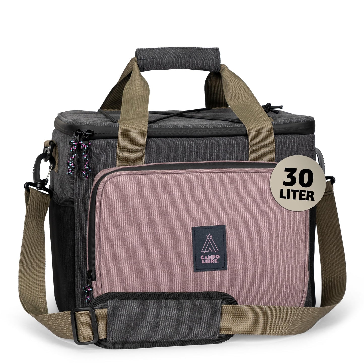 Campo Libre. Hulk I Premium Camping Cooler Bag 30l (28+2) I Small cooler bag with waterproof zippers I Our cooler bags are foldable I High-quality thermal bag in a popular size.