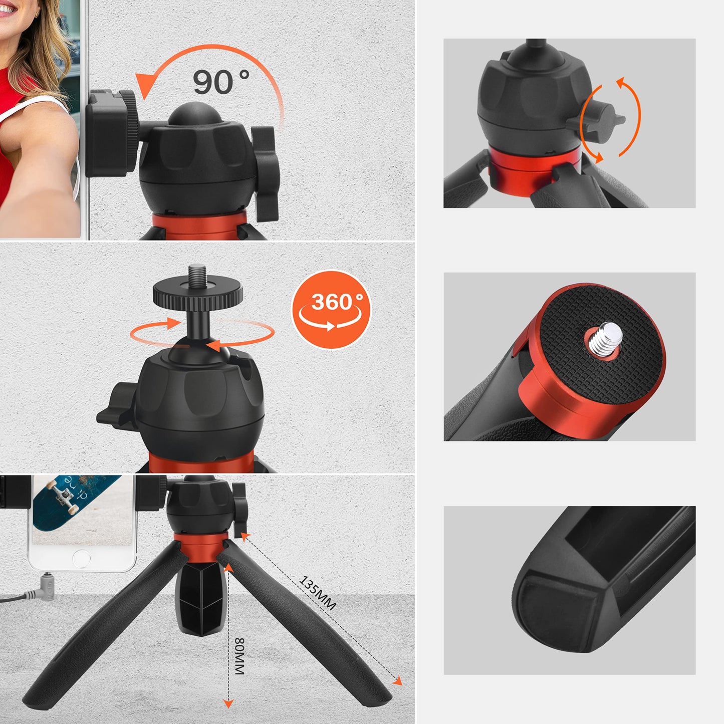 COMICA phone microphone vlogging kit, CVM-VM10-K2 PRO video kit with professional shotgun microphone and tripod for iPhone, Samsung, Huawei, camera, YouTube kit for live video, video conferencing, filming.
