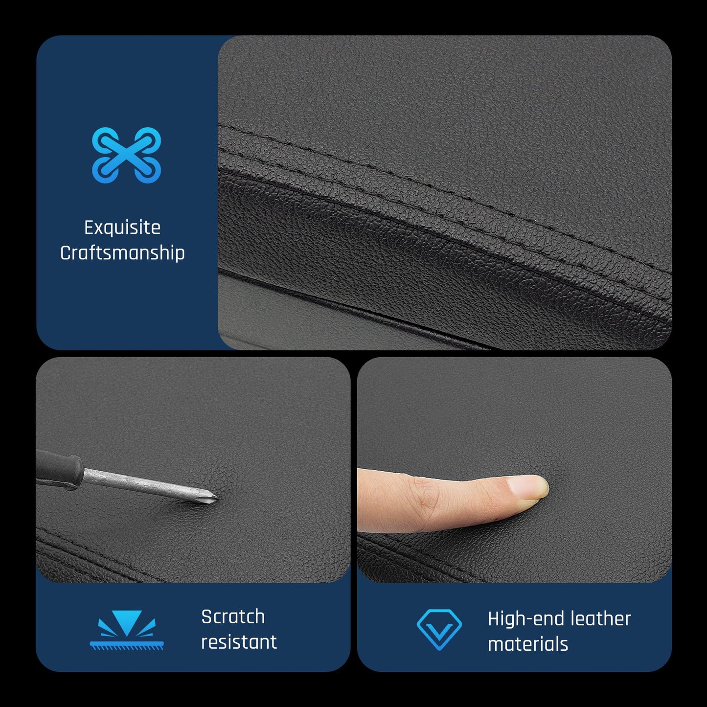 Double Layer Armrest Box for Suzuki Jimny 2019-2023 Center Console Storage Box with Cup Holder Armrest Accessory Black