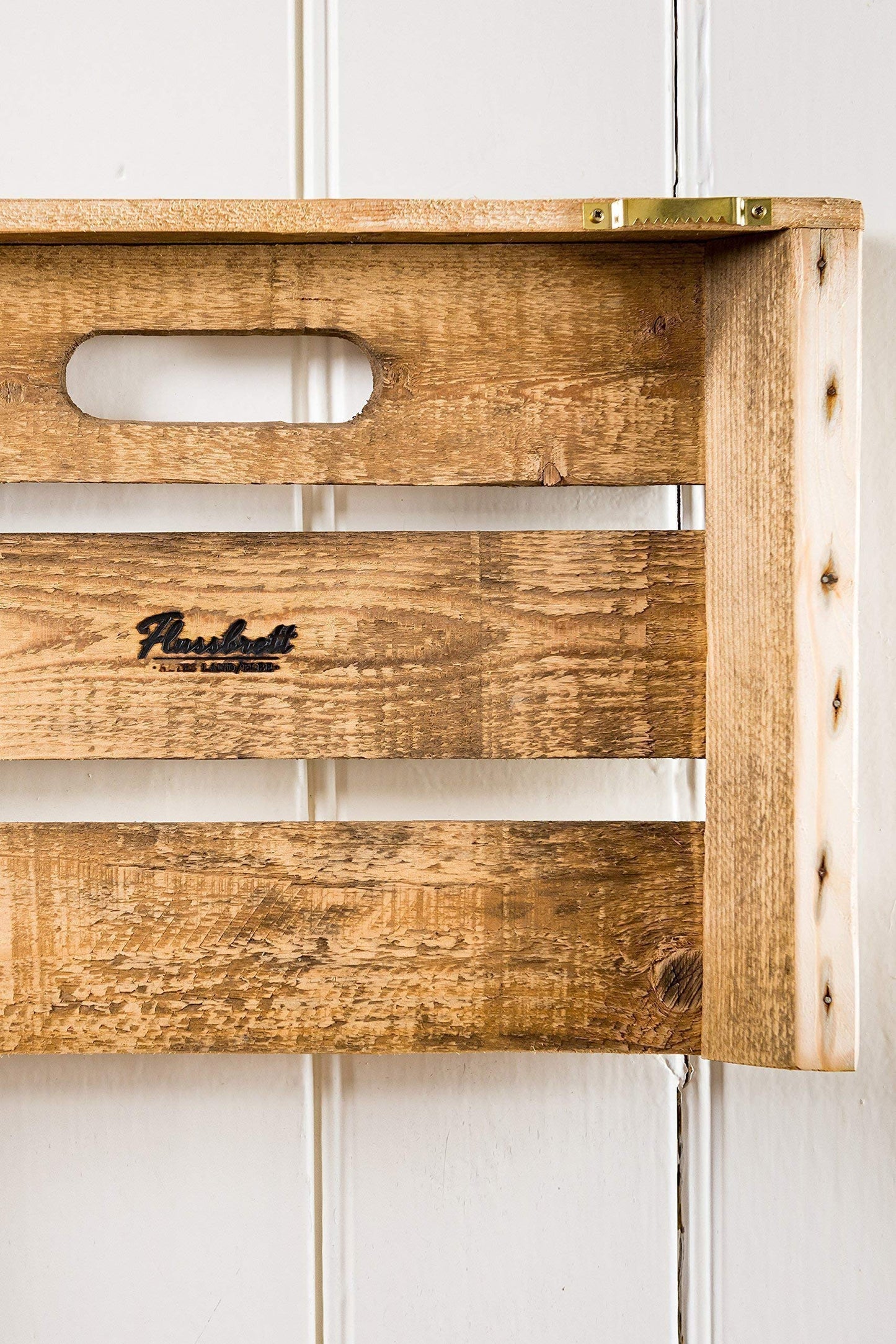 Wooden key rack WITH SHELF and chalk paint.
