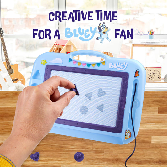 BlueY Magnetic Board Kids - Creative fun with stamps and pen - For kids aged 3 and up - Kids gifts