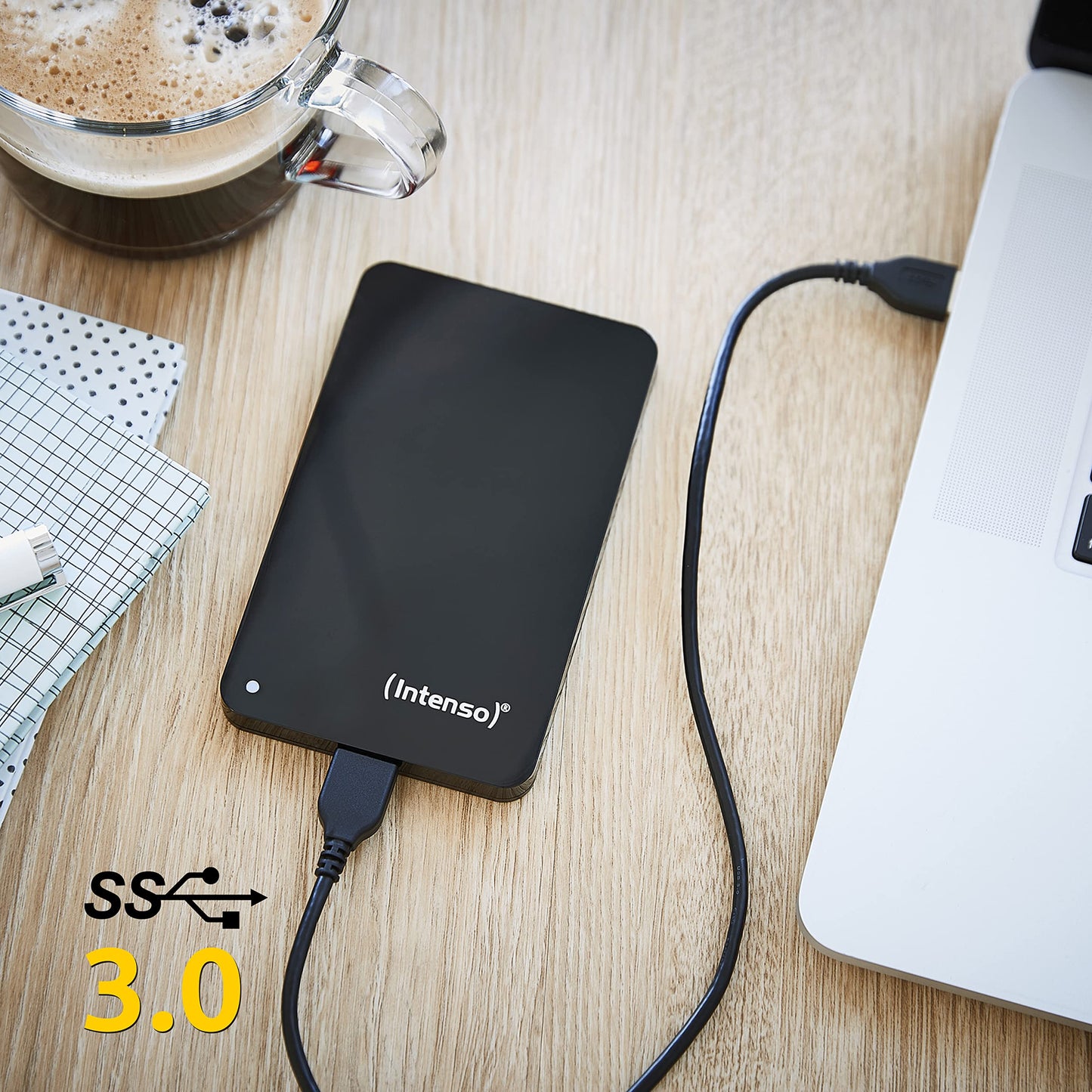 Intenso 6023560 1TB Memory Drive USB 3.0 2.5' External Hard Drive, Mechanical Hard Drive