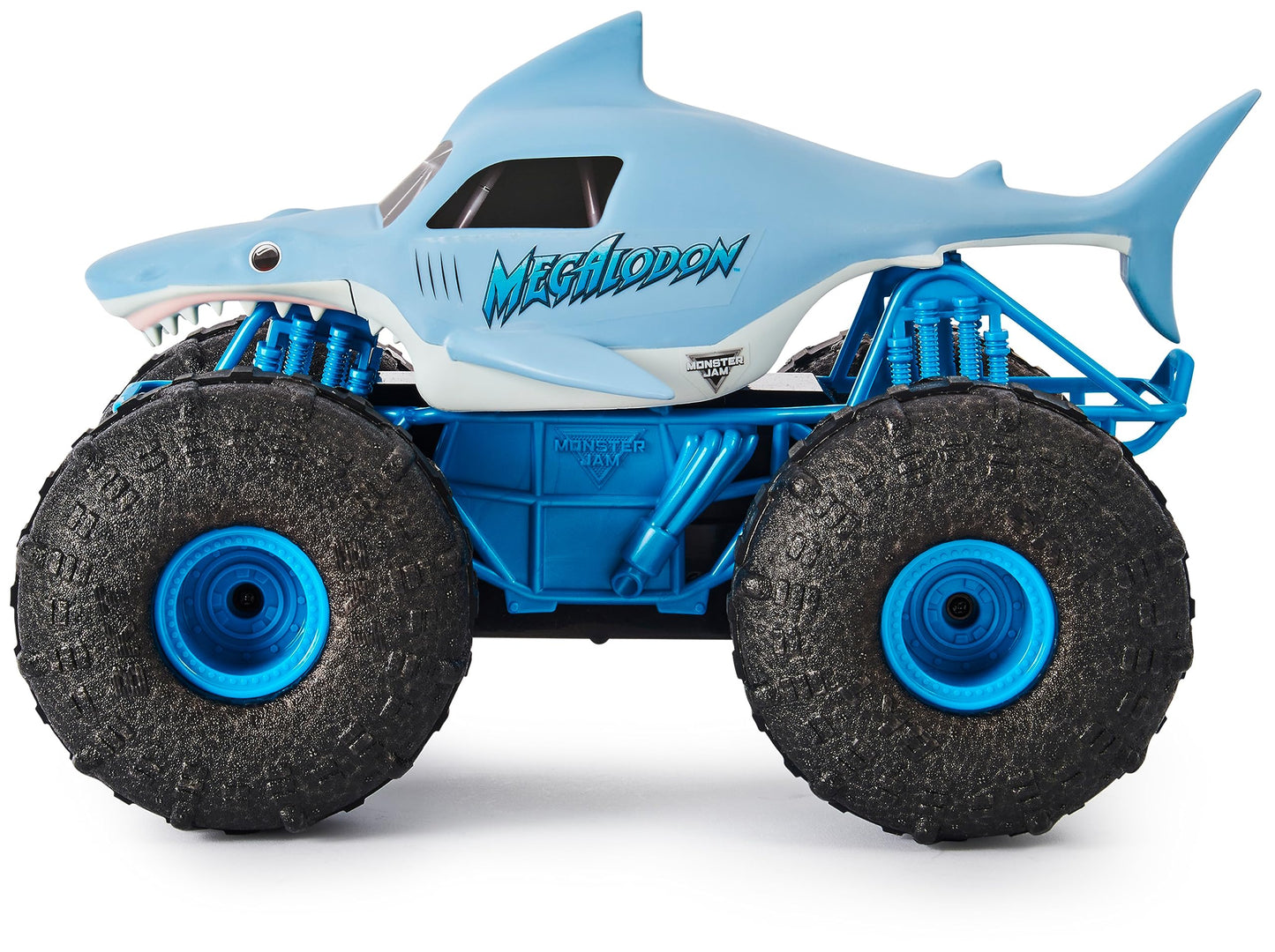 Monster Jam Megalodon Storm, RC Truck, amphibious vehicle with shark design for land and water, 1:15 scale - easy to operate, for ages 4 and up.