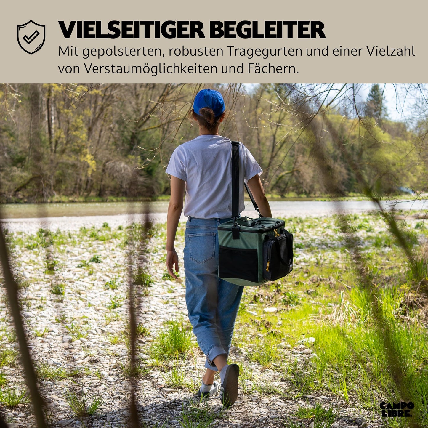 Campo Libre.® Hulk I Premium Camping Cooler Bag 30L & 20L I Small Cooler Bag with Waterproof Zippers I our cooler bags are collapsible I high-quality thermal bag in popular size