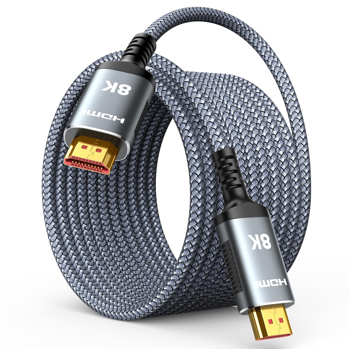 Highwings Fibre Optic HDMI Cable 20M 8K, HDMI 2.1 Cable 48Gbps Ultra Highspeed 8K@60Hz 4K@120Hz 7680P HDR10 eARC DTS:X 3D HDCP 2.2&2.3, Compatible with PS5/4/3 HDTV Blu-ray Player Monitor