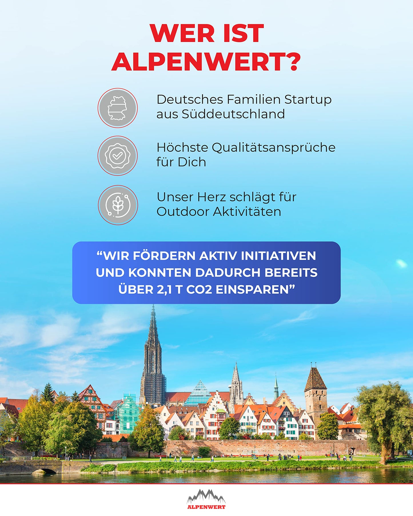 ALPENWERT Water Filter Outdoor - Drinking water filter for 4000 liters of filtered water - Water purification that kills 99.99% of all germs and bacteria.