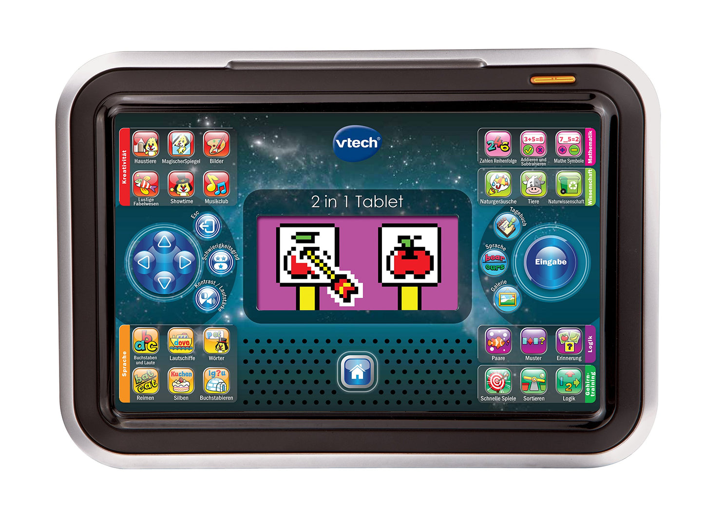 Vtech 80-155504 Tablet 2-in-1, White/Black & 80-139304 - Smart Kid's Phone