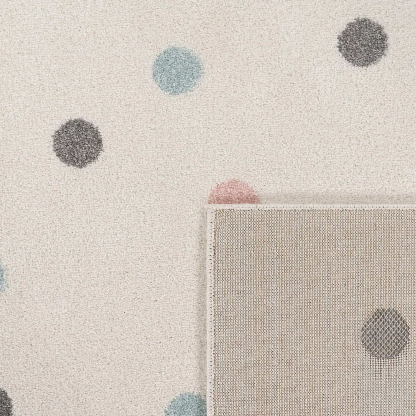 Paco Home children's rug carpet nursery girls boys various designs and sizes, size: 160 cm round, color: grey-beige