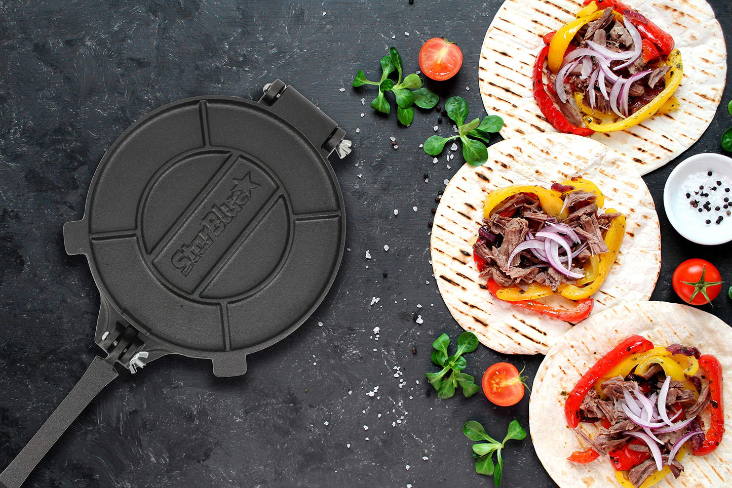 8-inch cast iron tortilla press