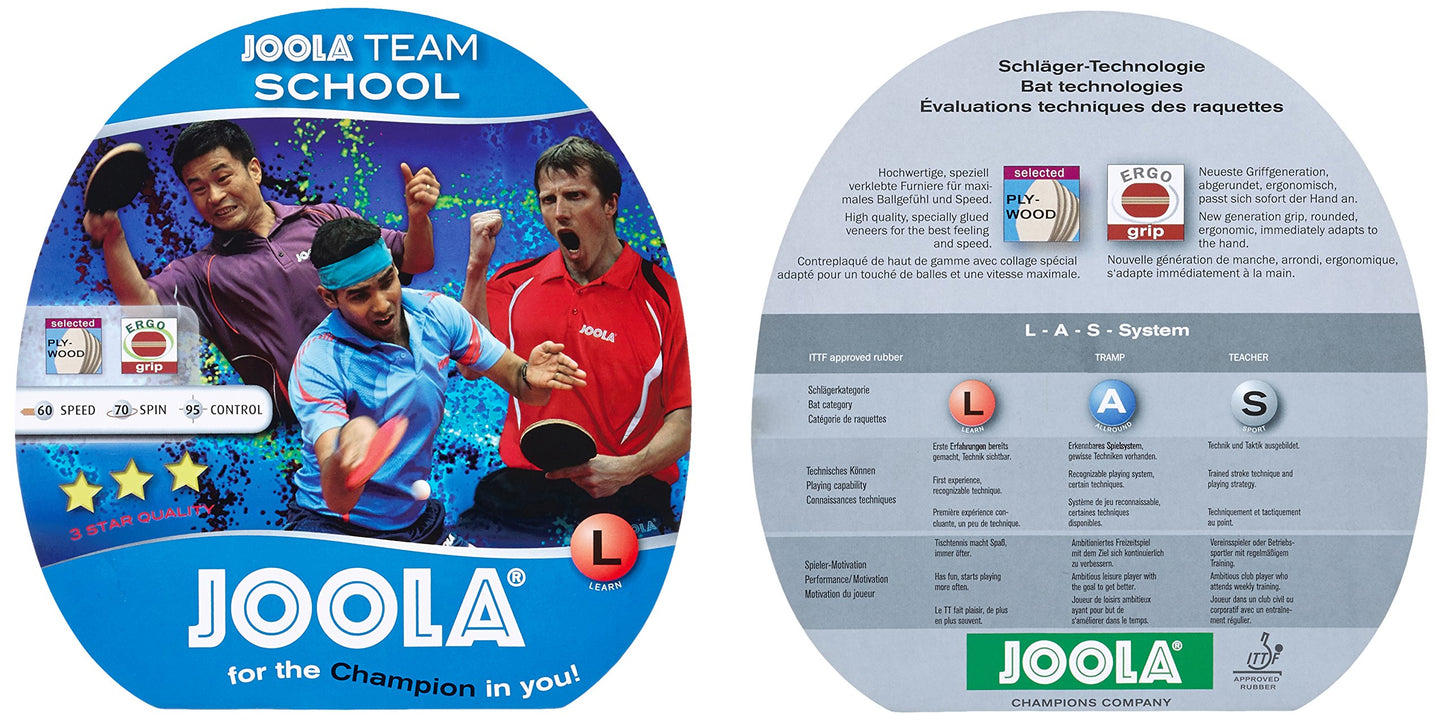 JOOLA Table Tennis Set Team School & Easy Table Tennis Net, Multicolor, One Size