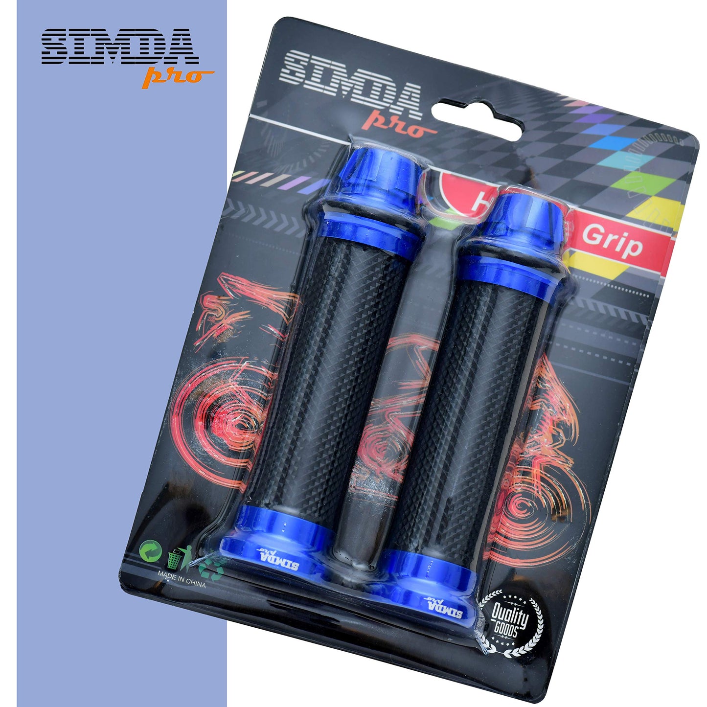 Universal motorcycle handlebar grips 22mm - 24mm for scooters mopeds High-quality anti-slip motorcycle grips high-quality rubber grips made of CNC aluminum - Premium design