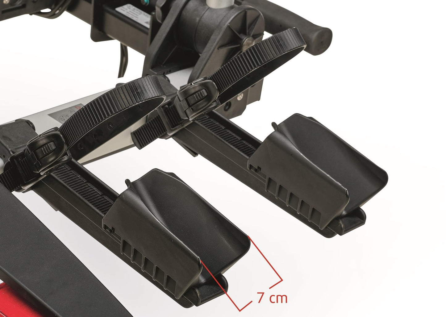Westfalia 3-bike bikelander bike carrier for the tow bar | Hitch carrier for 3 bikes | E-bike compatible | foldable | LED hybrid lights