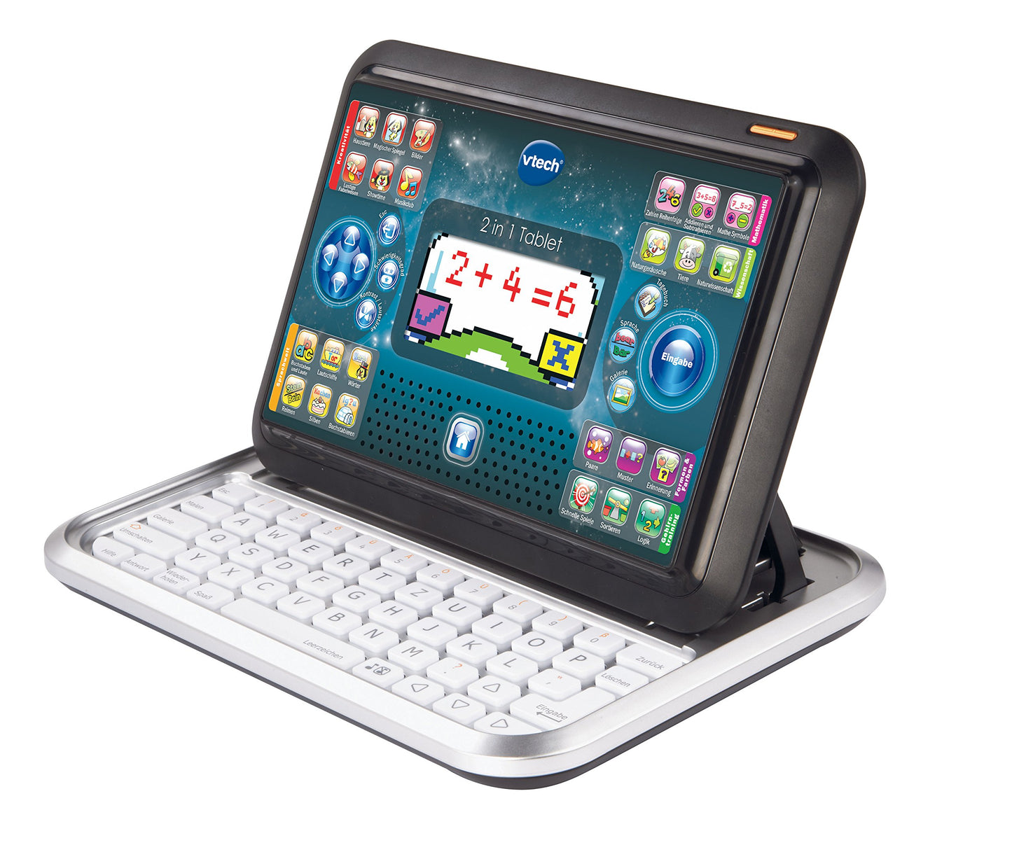 Vtech 80-155504 Tablet 2-in-1, White/Black & 80-139304 - Smart Kid's Phone