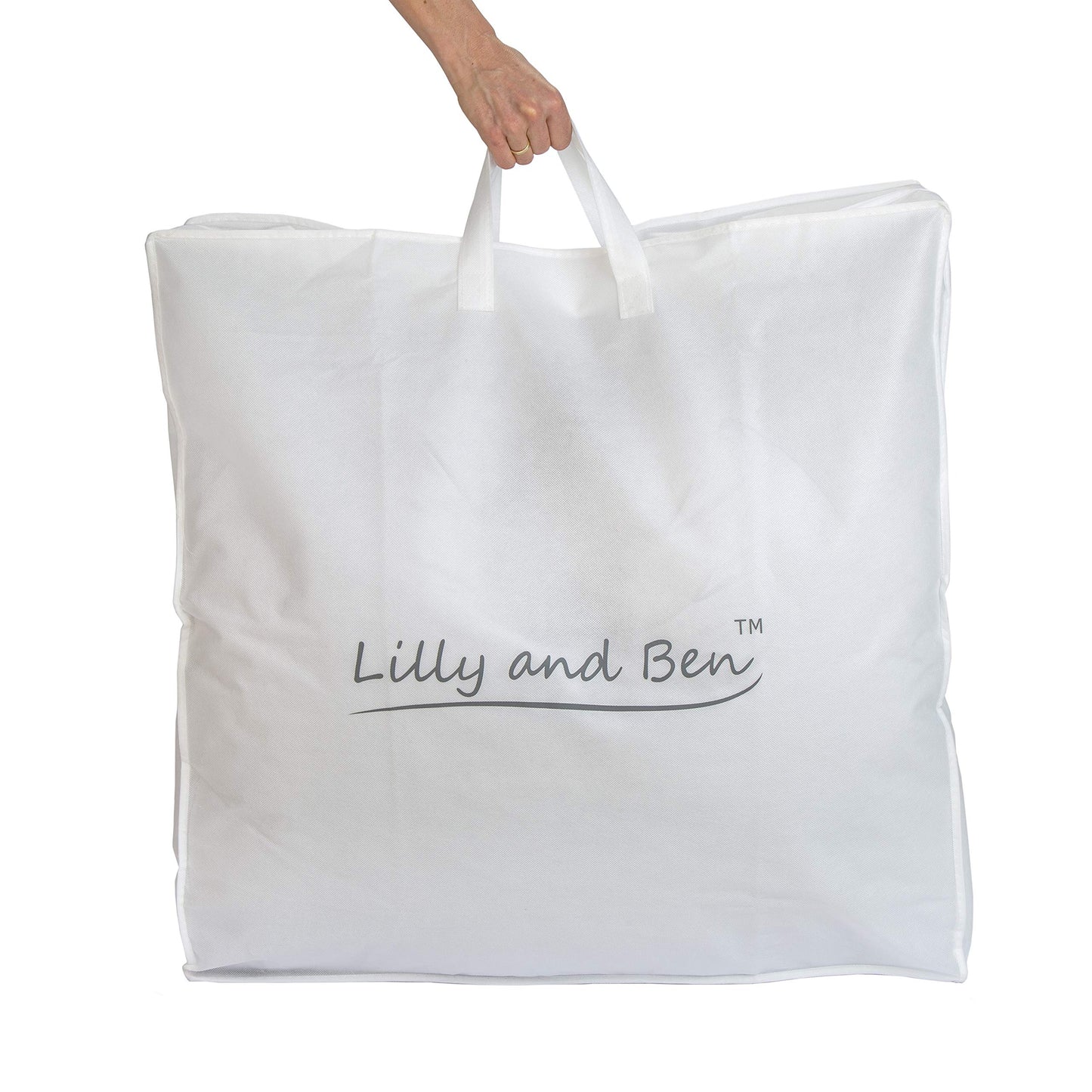 Lilly and Ben® side sleeper pillow with jersey cotton cover I Oeko-TEX® pregnancy pillow with firm filling I support pillow in 3 sizes I ergonomic body pillow