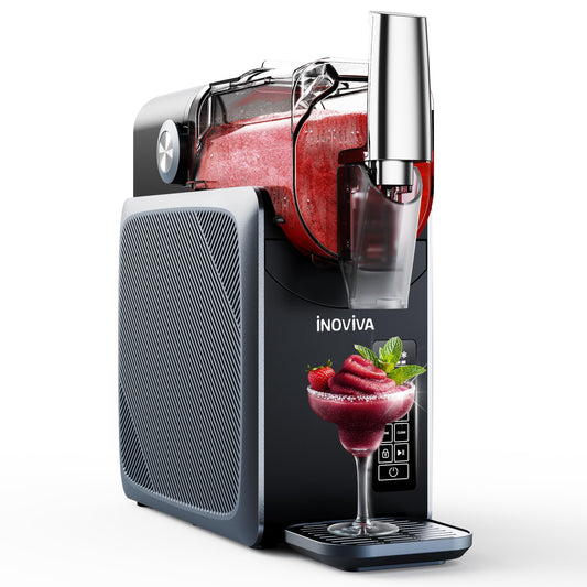 INOVIVA 2L Slush Machine, no ice needed, make slushies at home with self-cleaning, 5 preset modes, slushies, milkshakes, frappés & frozen cocktails (Updated)