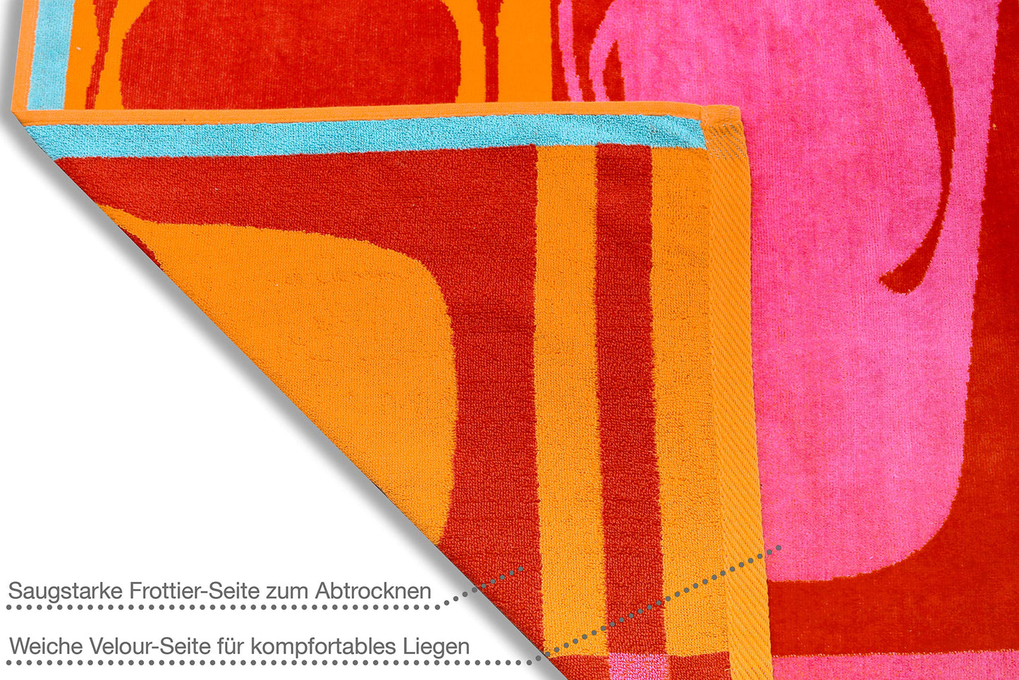 Jilda-tex Beach Towel 90x180 cm Bath Towel Beach Towel Hand Towel 100% Cotton Velour Terry Easy Care (Flip Flops)