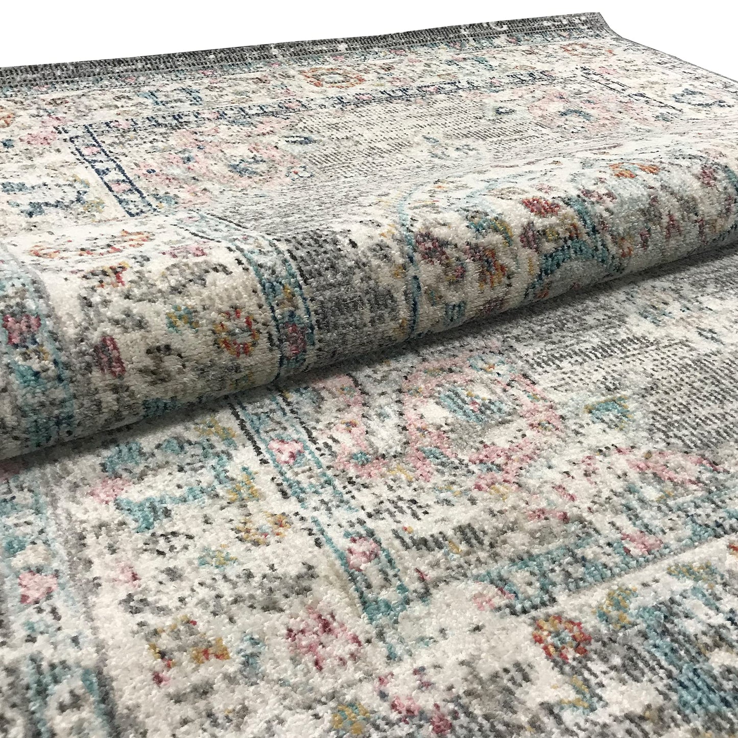 The Palma carpet - versatile indoor & outdoor rug, modern design, living room, weatherproof & UV resistant, durable and easy to clean, balcony, conservatory, Grey-Orient, 140 x 200 cm.