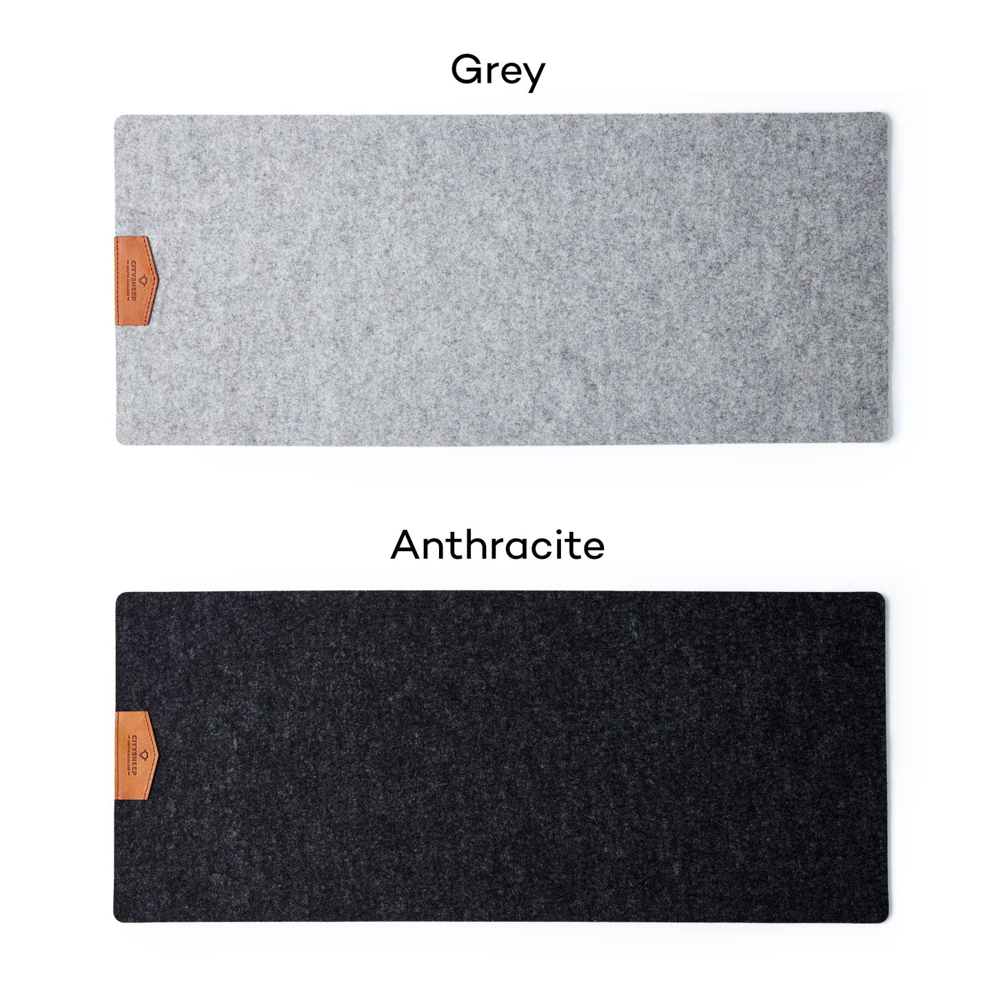 Large desk mat made of Merino felt 70x30 desk pad Grey felt underlay Natural felt Merino wool felt mouse pad Desk protection mat Keyboard mat sound absorbing environmentally friendly
