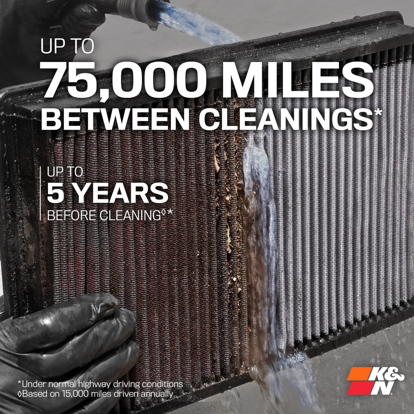 K&N Engine Air Filter 33-3005: High Performance, Washable, Replacement Filter, Increased Power, 2012-2024 (Golf, Tiguan, Passat, Polo, A3, Q2, S3, TT, Ateca, Leon, Laroq, Octavia)