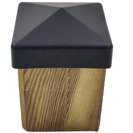 10 pieces fence post cap 90 mm pyramid cover cap anthracite for posts 9 x 9 cm (UV stabilized/Made in Germany)