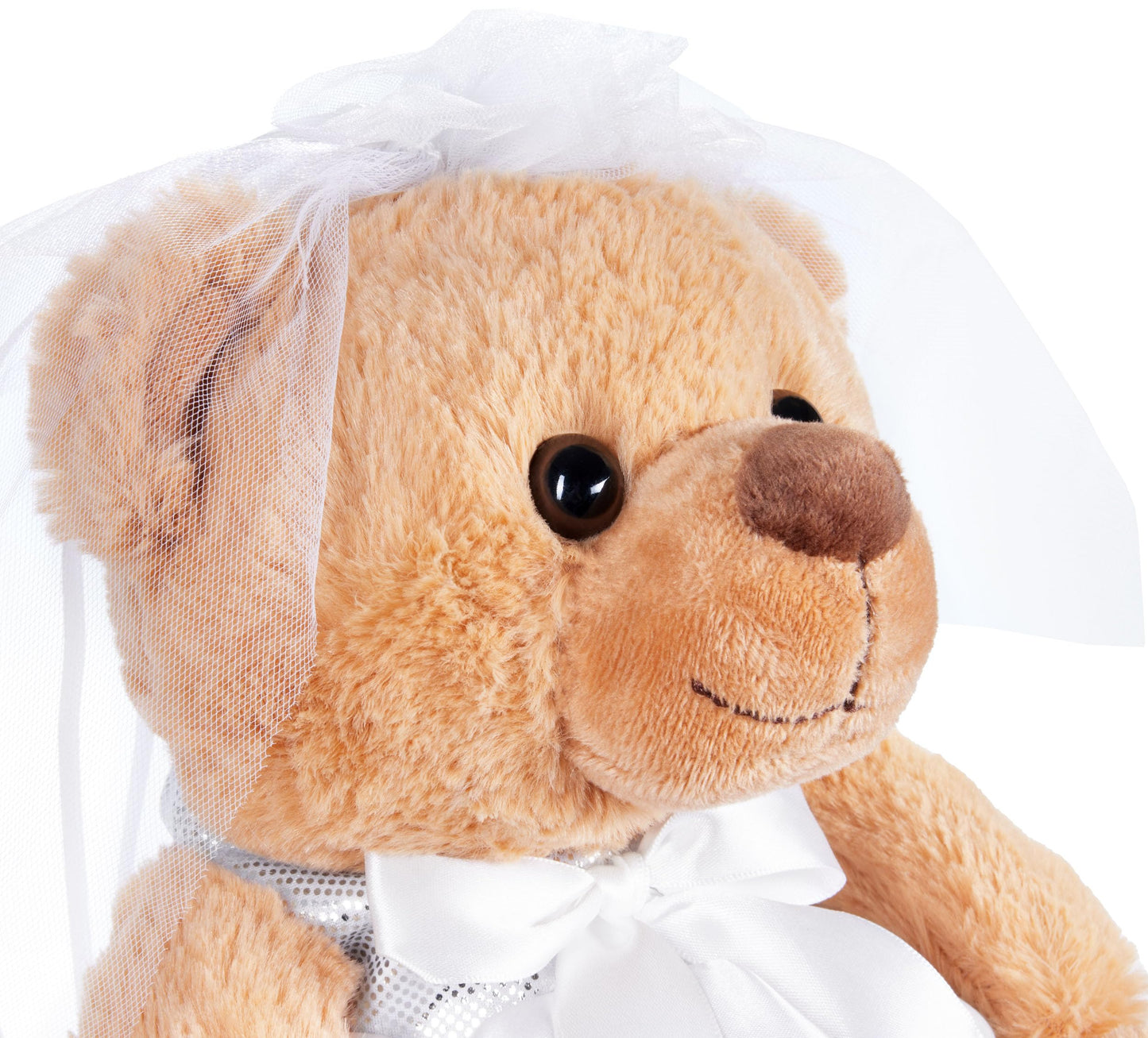 BRUBAKER Teddy Bear Wedding Couple - 25 cm Bride and Groom Teddy Set - Gift for Wedding and Engagement - Wedding Gift for the Couple - Plush Toys in Tuxedo and Wedding Dress