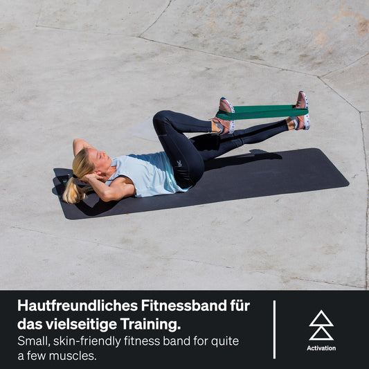 BLACKROLL® Loop Band Set (6 pieces), fitness band set for functional training, skin-friendly training bands in 6 strengths, flexible resistance bands for at home, office, or park, Made in Germany.