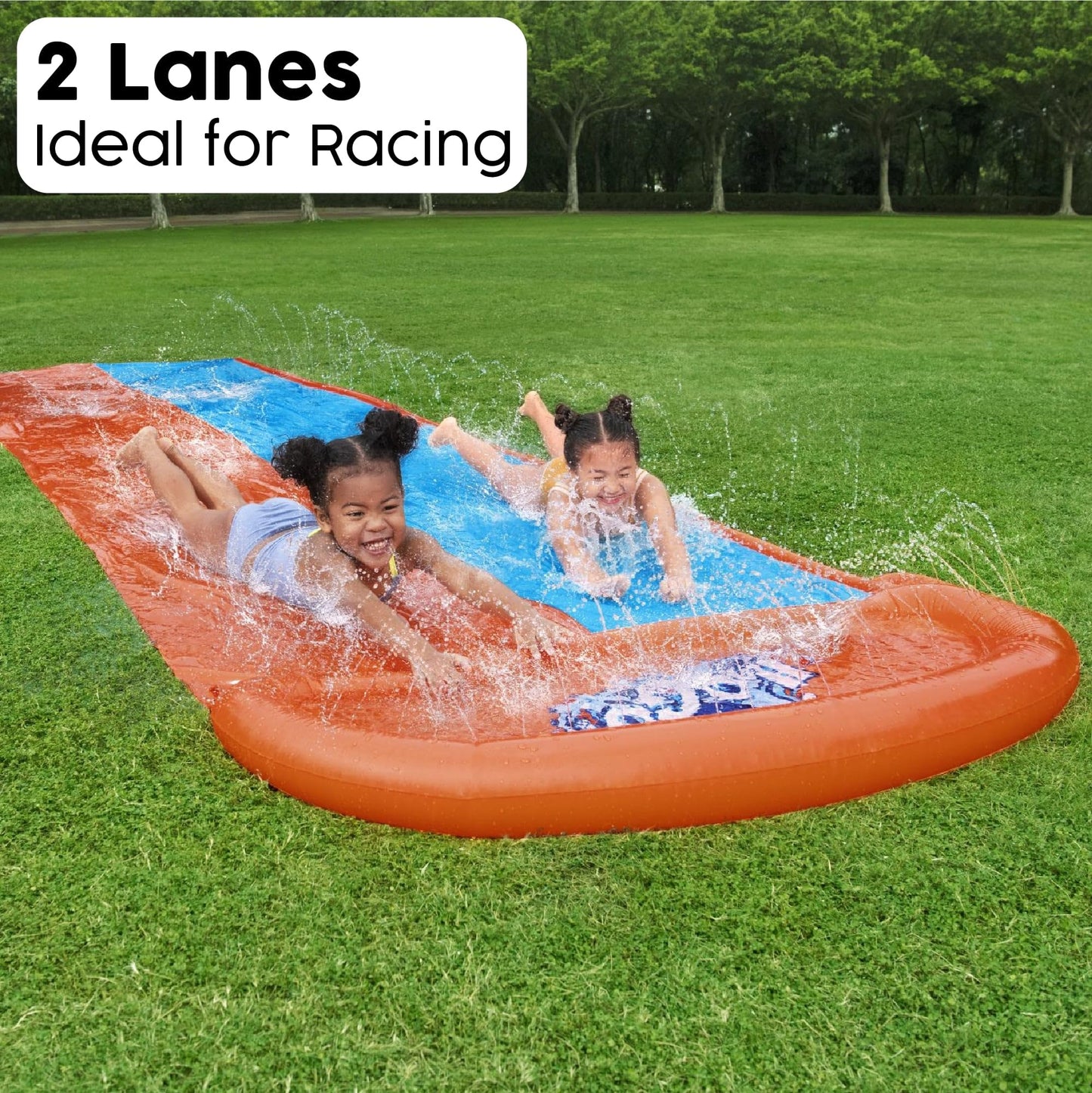 Bestway H2OGO!™ Double Water Slide, Double, 16 ft x 4.5 ft