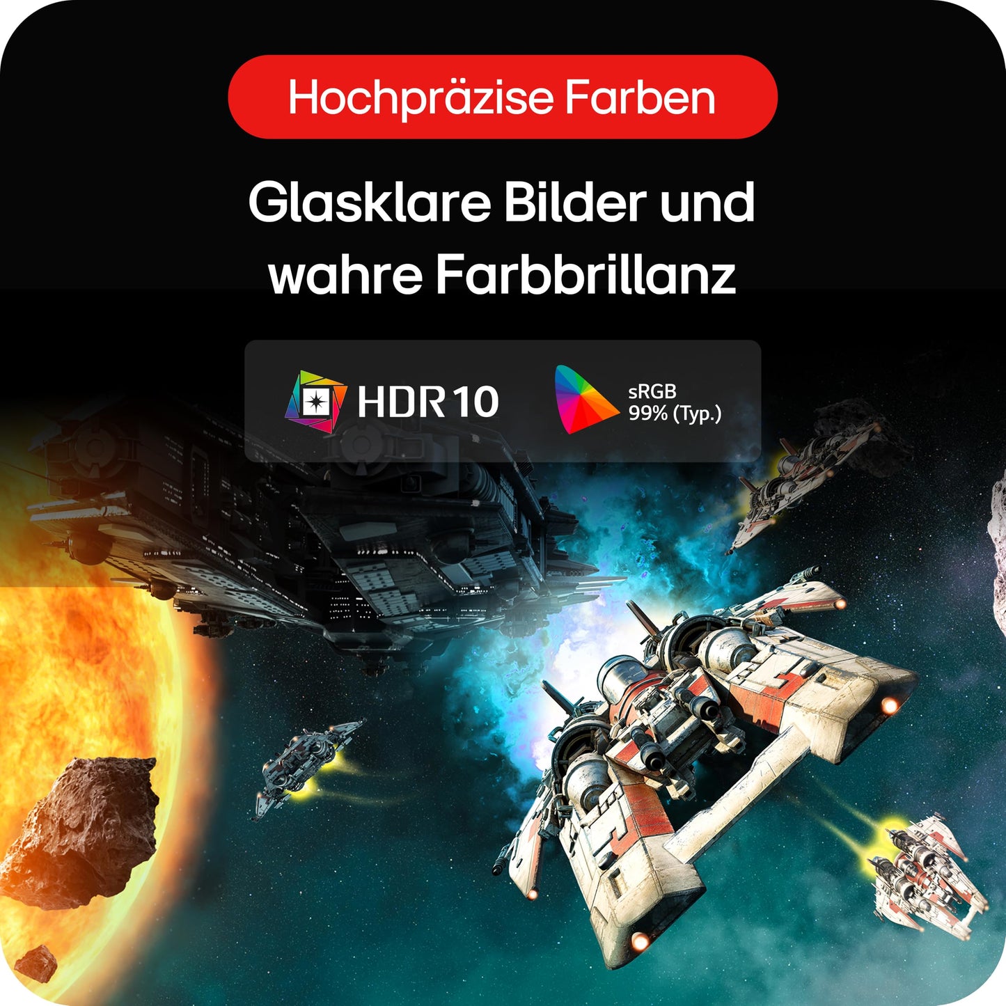 LG Electronics 24GS65F-B.AEU Ultragear™ FHD Gaming IPS-Monitor 24" (60.47cm), 1920 x 1080, 16:9, 1ms GtG, 180 Hz, HDR10, NVIDIA G-Sync™, AMD FreeSync™ - Black