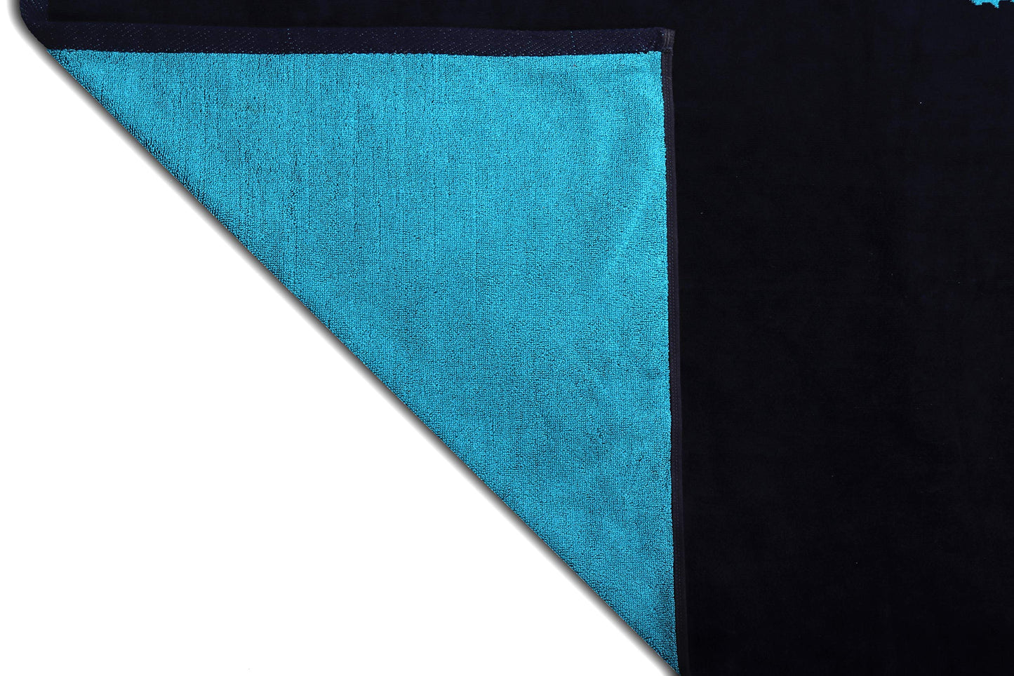jilda-tex Beach towel 90x180 cm Bath towel Beach towel Hand towel 100% cotton Velour terry Easy-care (Nordic Blue)